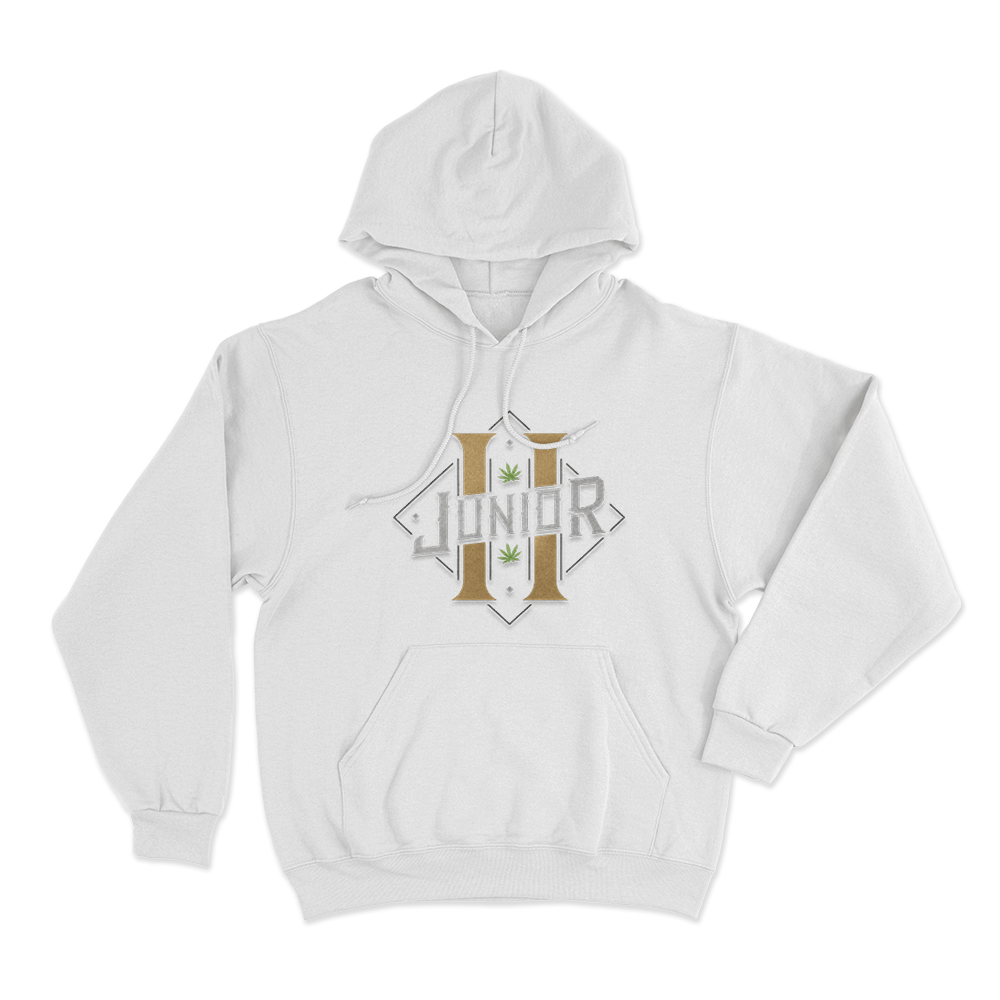 Junior H Logo Unisex Hoodie White Junior H Logo Unisex Hoodie White