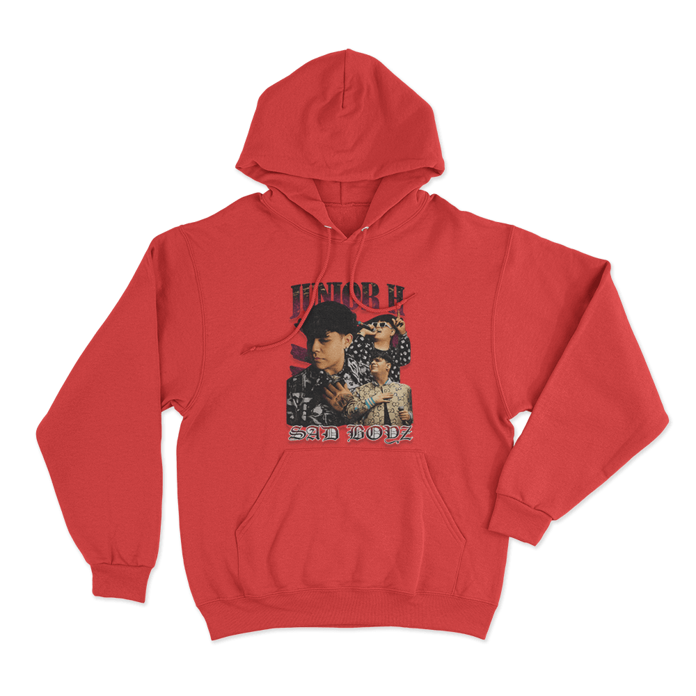 Junior H Sad Boyz Unisex Hoodie Red Junior H Sad Boyz Unisex Hoodie Red 1
